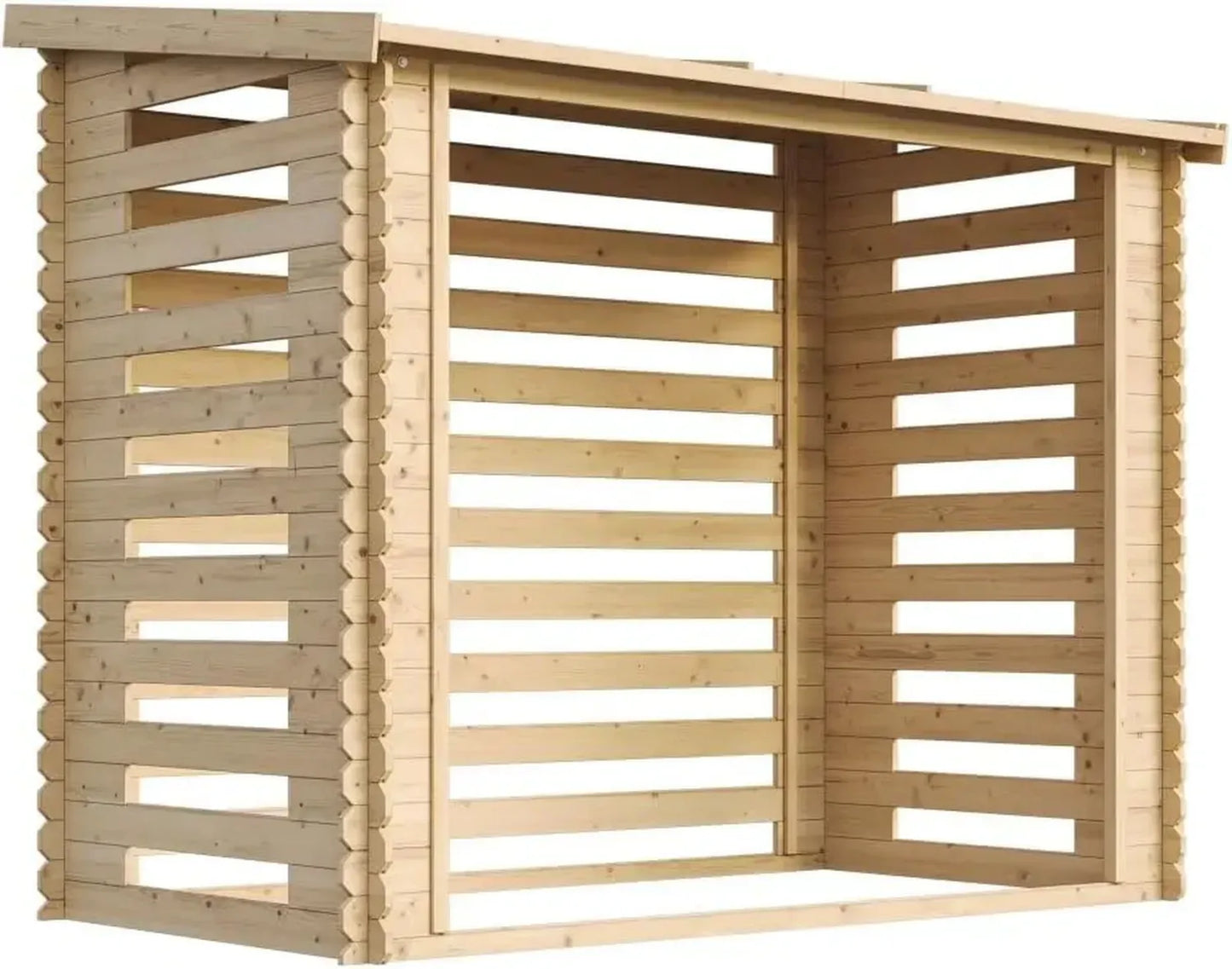 Abri à Bois TIMBELA M202 en Bois, 2.63 m², Dimensions 146x232x199 cm