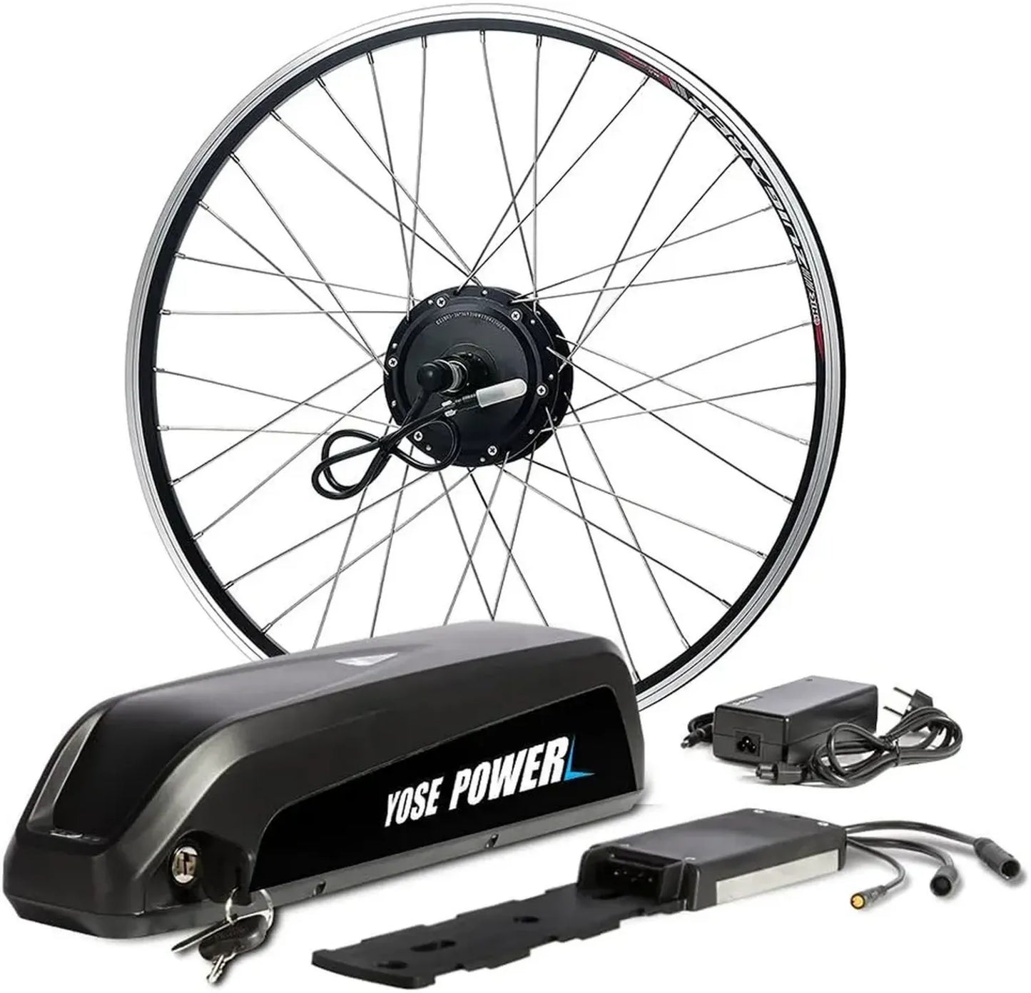 Kit de Conversion Vélo Électrique 36V 350W avec Batterie 13Ah et Écran LCD
