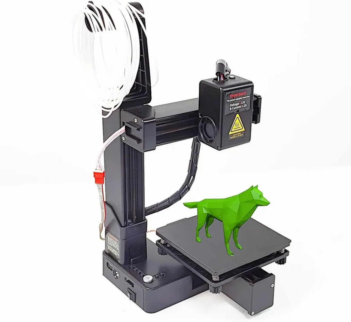 Imprimante 3D Mini haute précision, vitesse lente pour débutants, compatible PLA/TPU
