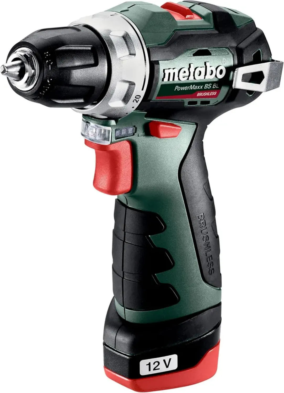 Perceuse-visseuse sans fil Metabo 12V 2Ah Li-Ion avec 2 batteries incluses