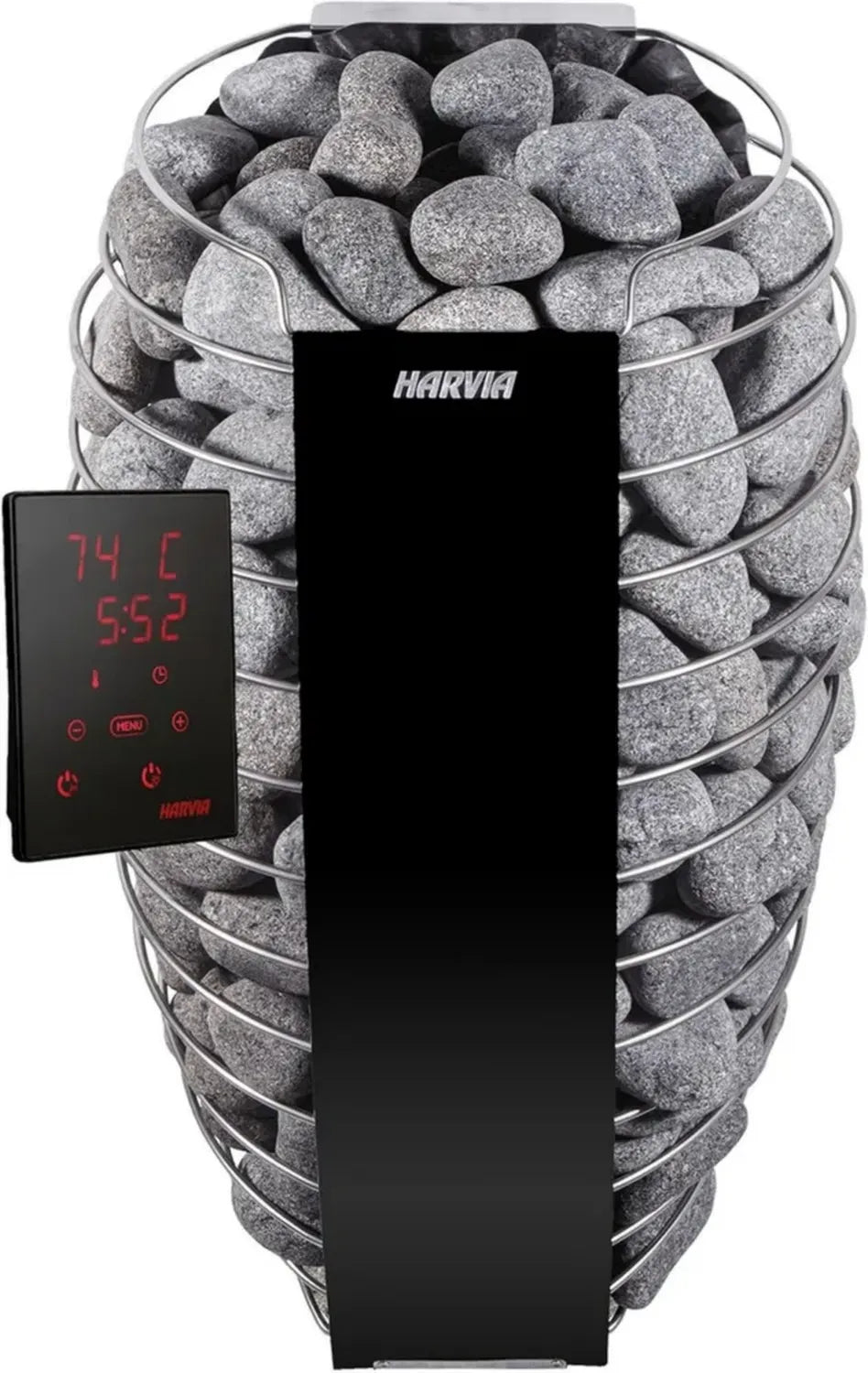 Four de Sauna Harvia Spirit 9 kW WiFi avec Contrôle Xenio - Noir