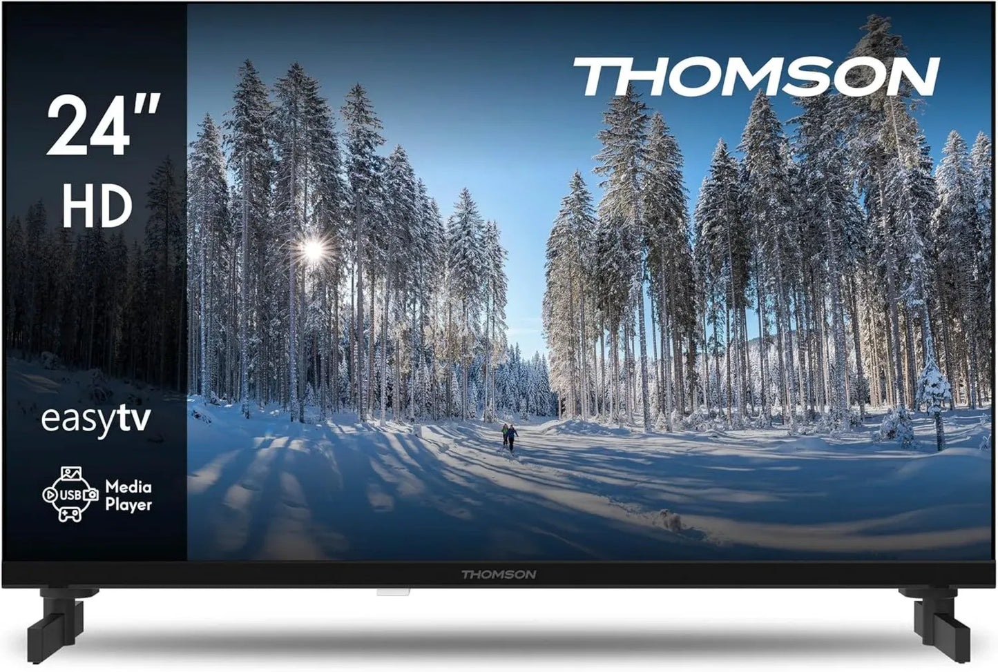TV LED HD 24'' Thomson - Mode Hôtel, USB, HDMI, Triple Tuner