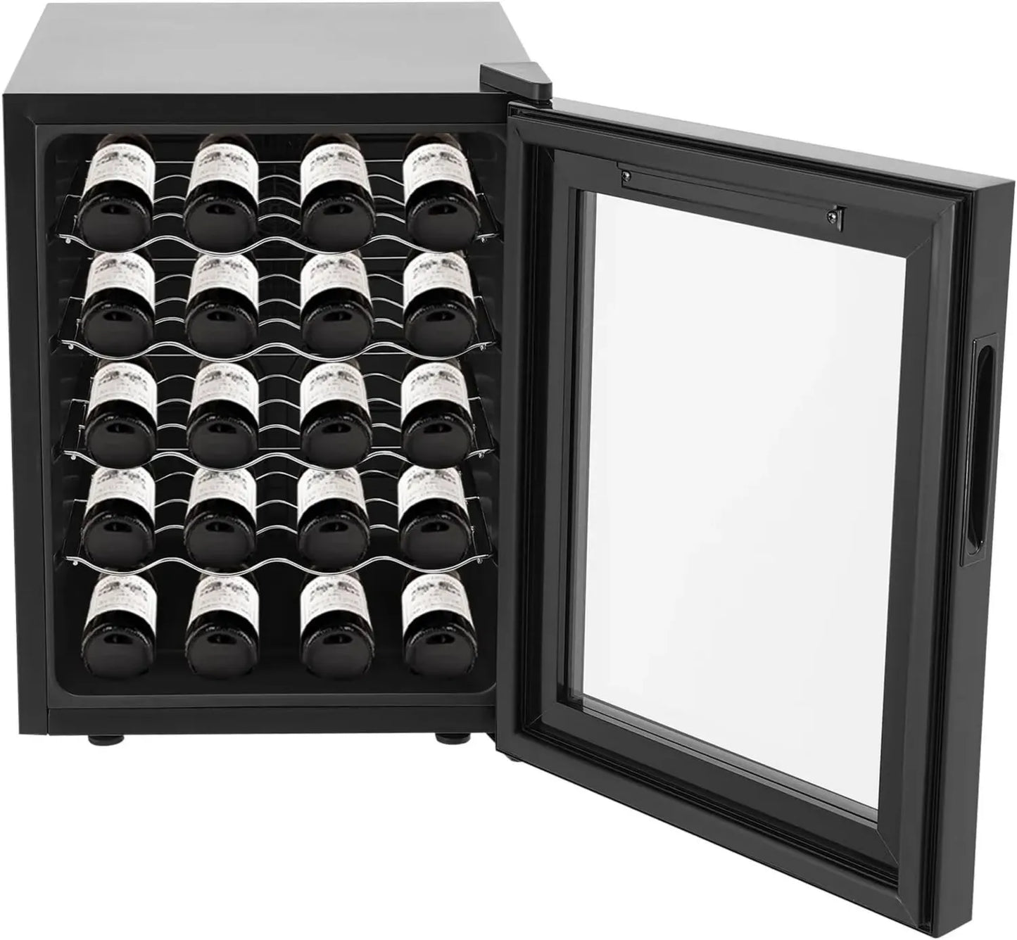 Cave à Vin Compacte 20 Bouteilles avec Écran Tactile LED, Protection Anti-UV, Température de 12 à 18°C