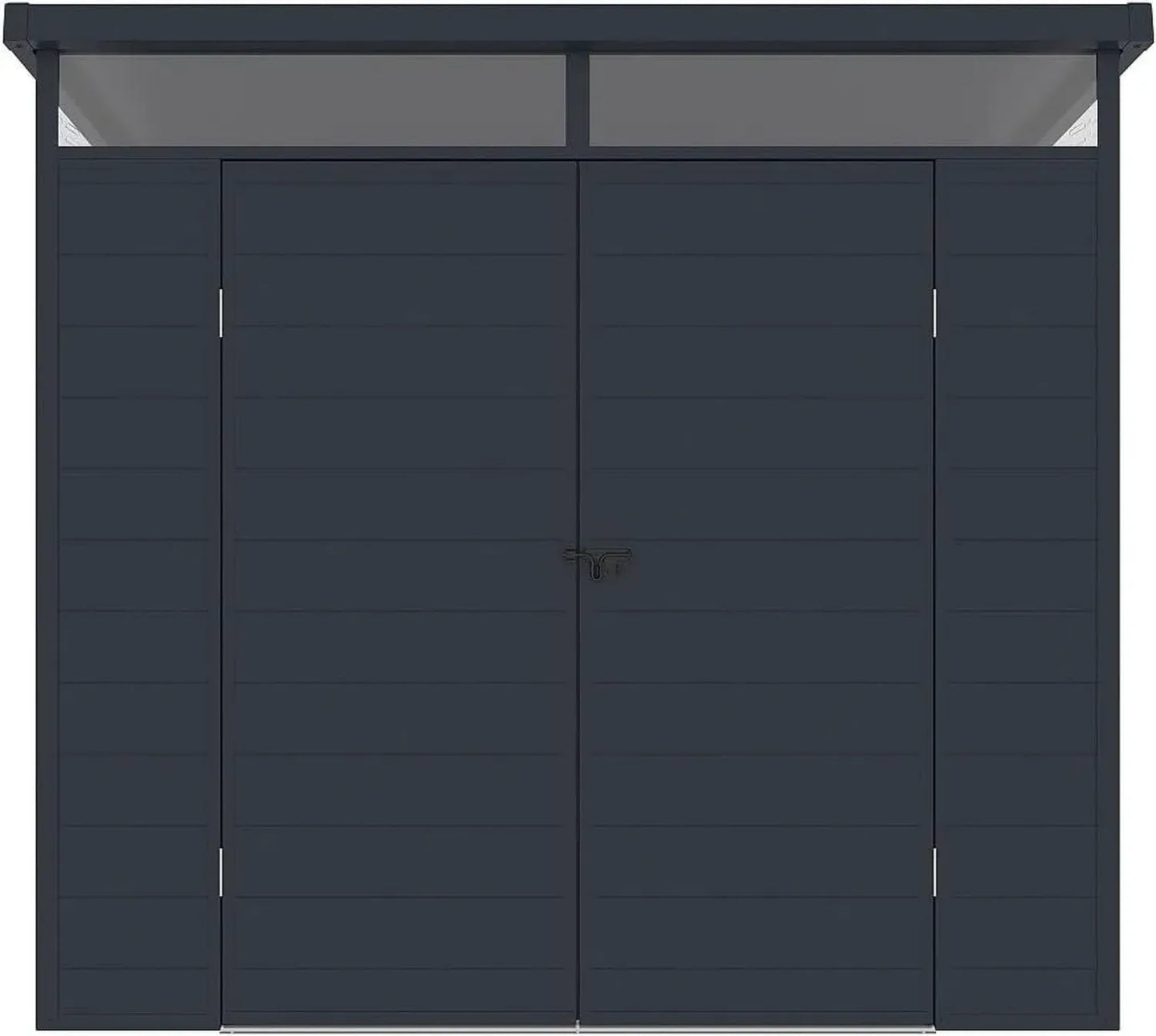 Abri de Jardin en Résine Gris Anthracite avec Plancher - 4,57 m² - Modèle MINARO