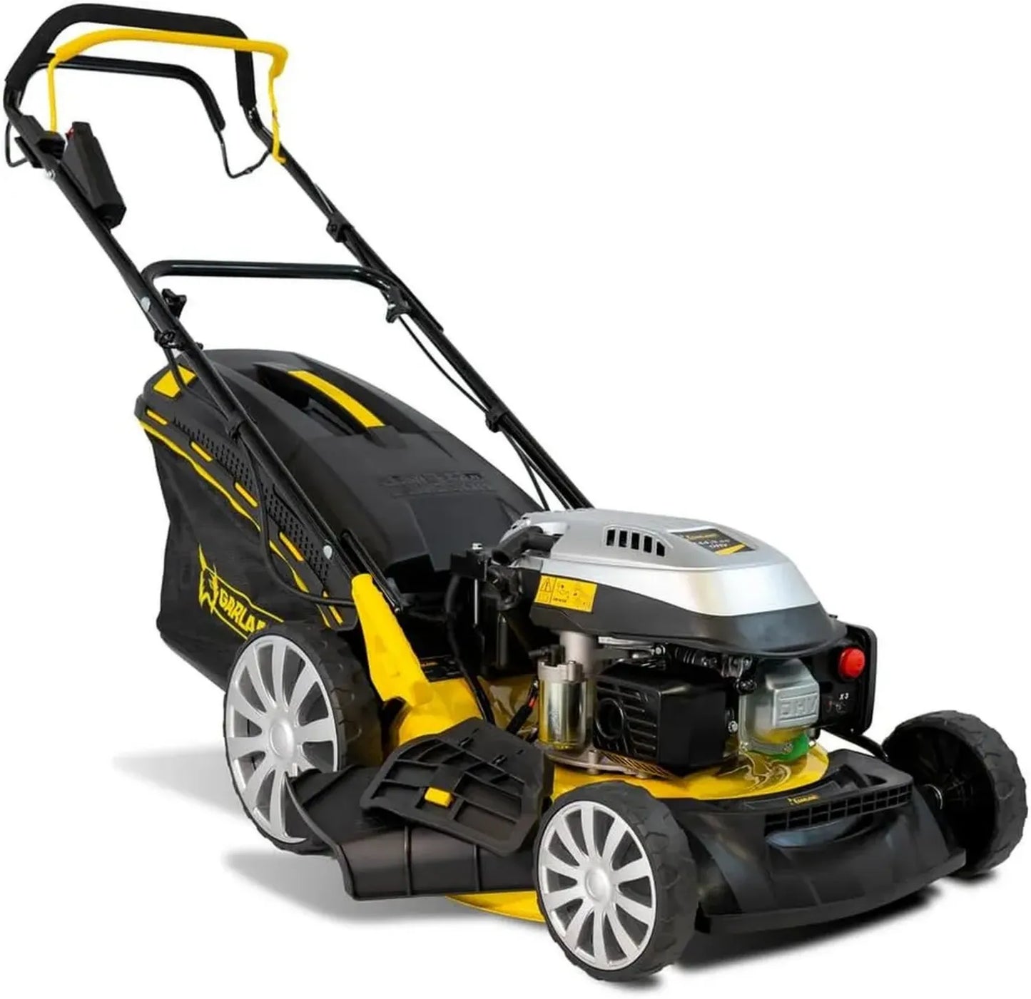Tondeuse à Gazon Thermique GARLAND Sioux 855 ZESG-V23, Puissante et Performante, Noir