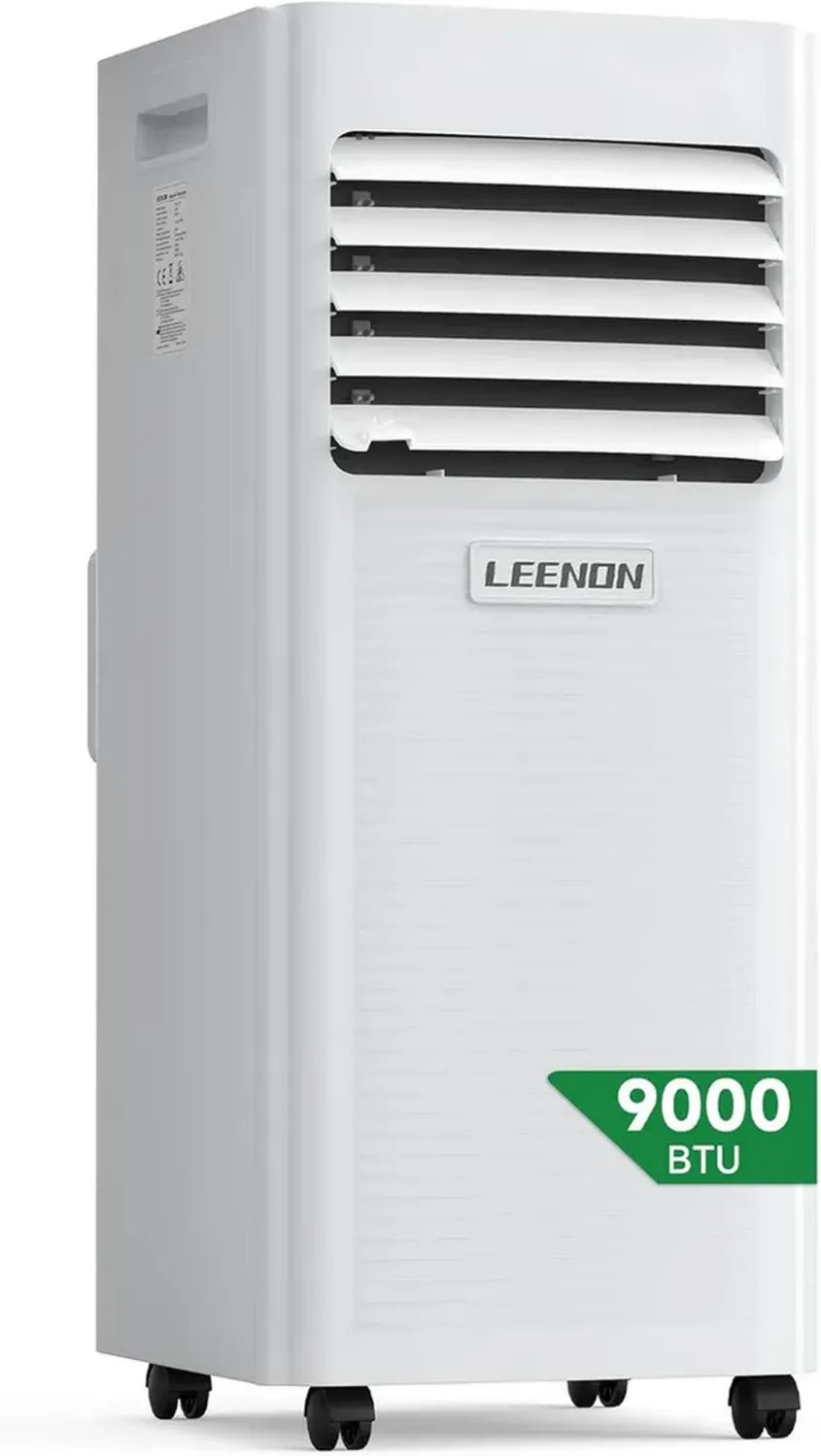 Climatiseur Portable 4 en 1 9000 BTU, Silencieux avec Télécommande et Minuterie, Déshumidificateur, Mode Nuit, Kit Fenêtre Inclus, pour Maison et Bureau jusqu'à 35m²