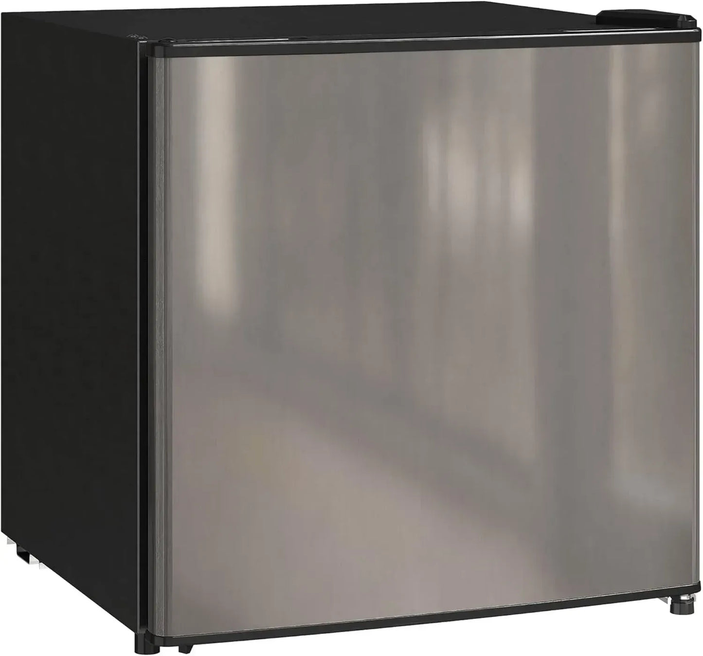 Mini Réfrigérateur Congélateur 46L, Ultra-Silencieux avec Porte Réversible et Thermostat Ajustable - Argenté