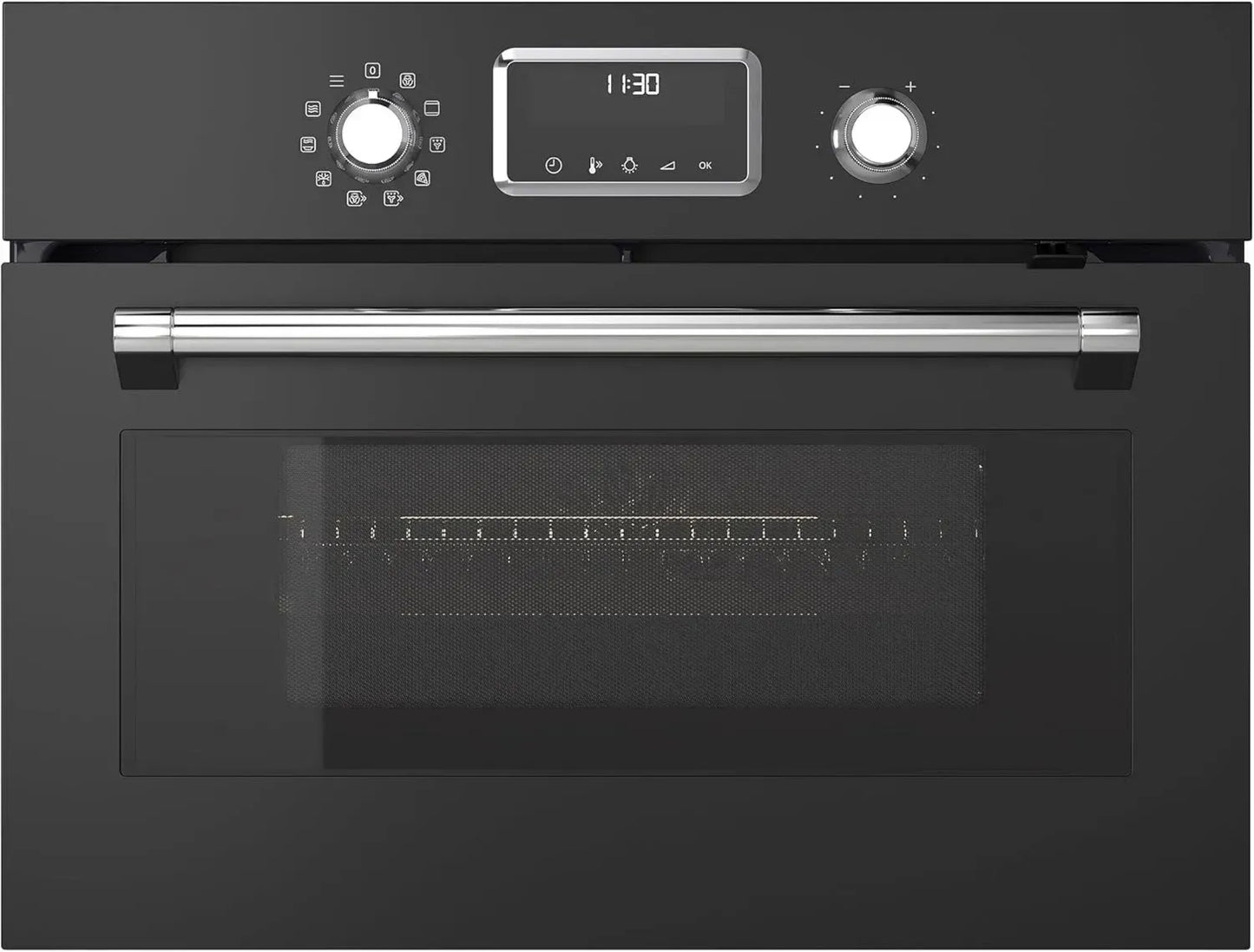 Micro-ondes Combiné à Air Pulsé, Noir Élégant, 500W