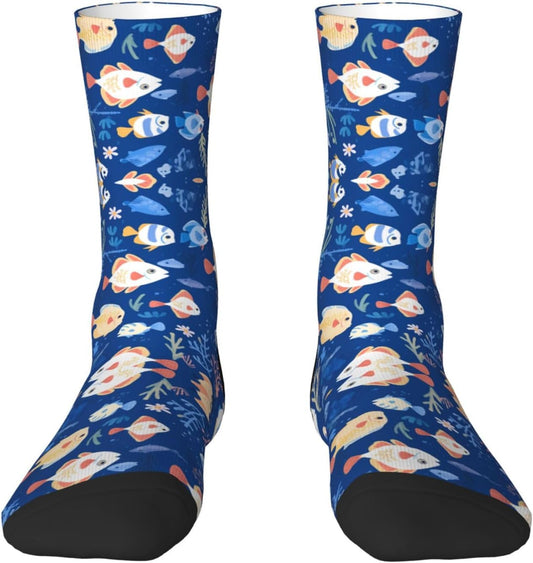 Chaussettes: hauteur mi-mollet, respirant, blanc