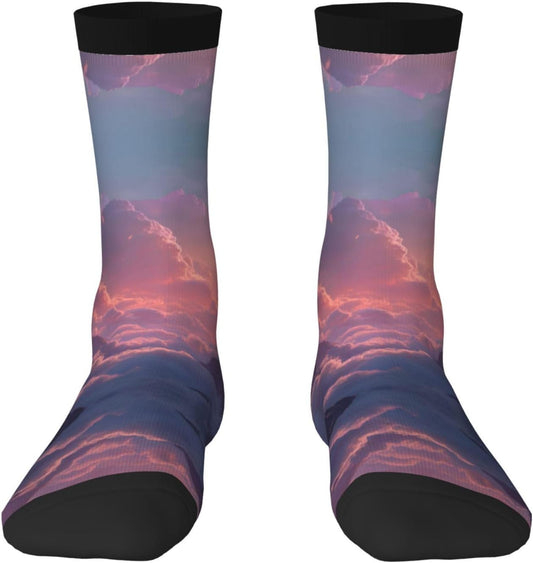 Chaussettes de compression – unisexe, hauteur mi-mollet, à motifs, 40 cm