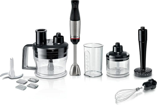 Bosch Mixeur Plongeant ErgoMaster Série 6 - 1000W avec Vitesse Ajustable et QuattroBlade Pro