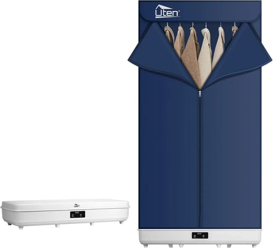 Sèche-Linge Électrique Portable 1500 W avec Télécommande et Rangement