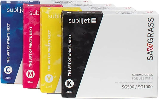 Lot de 4 Cartouches d'Encre SubliJet UHD CMJN pour Imprimante Sawgrass
