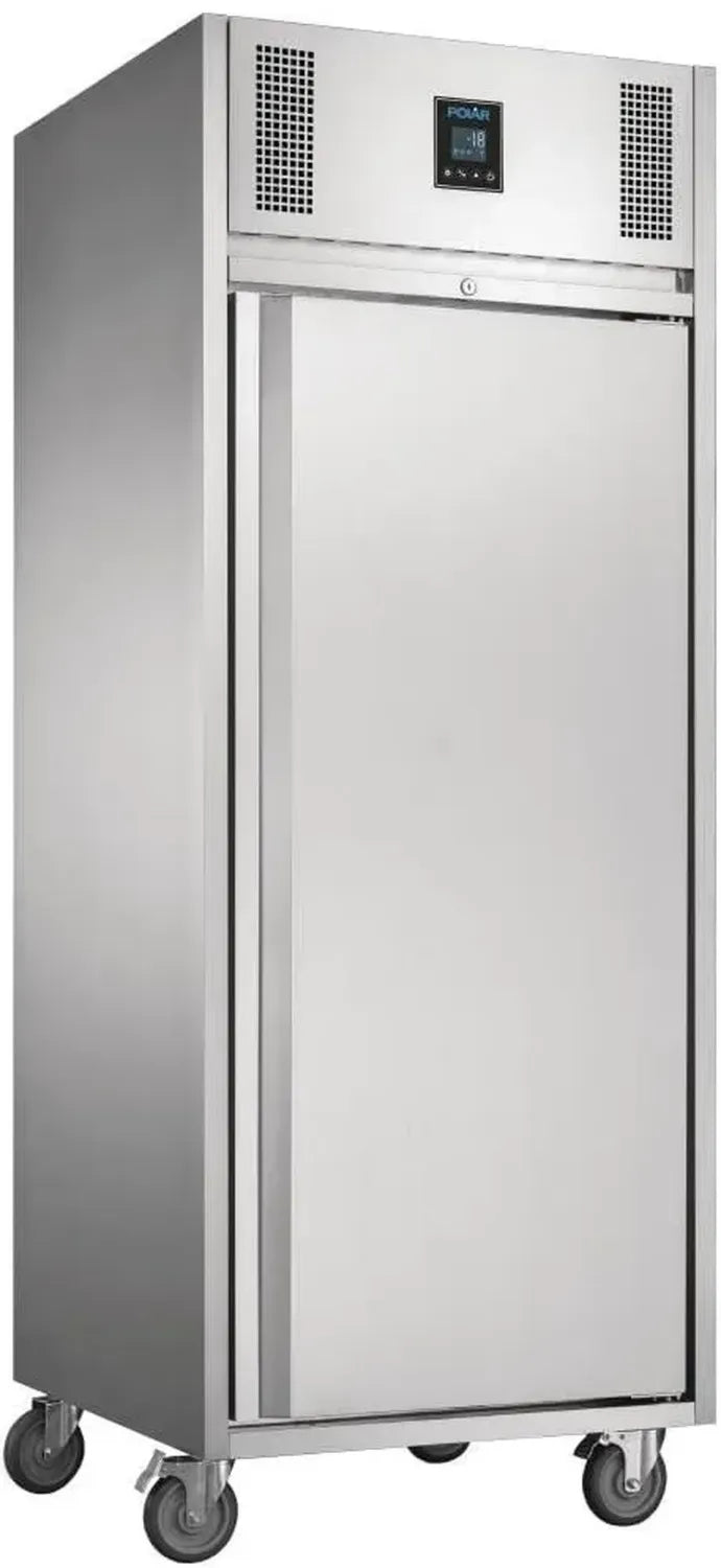 Armoire Congélateur Polar U-Series 650W, 550L, Acier Inoxydable, -22°C à -18°C, Porte Verrouillable, Classe Énergétique D