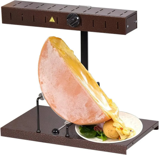 Appareil à Raclette Traditionnel Alpage® pour 6-10 Personnes - Rampe Chauffante Ajustable - 230V - Idéal pour Familles et Professionnels