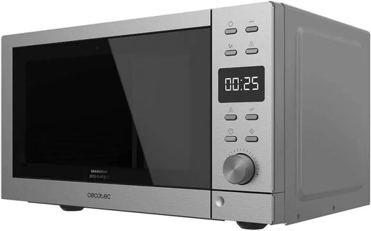 Micro-ondes Cecotec GrandHeat 2010 Flatbed, 700W, 20L, 9 Programmes, Acier Inoxydable
