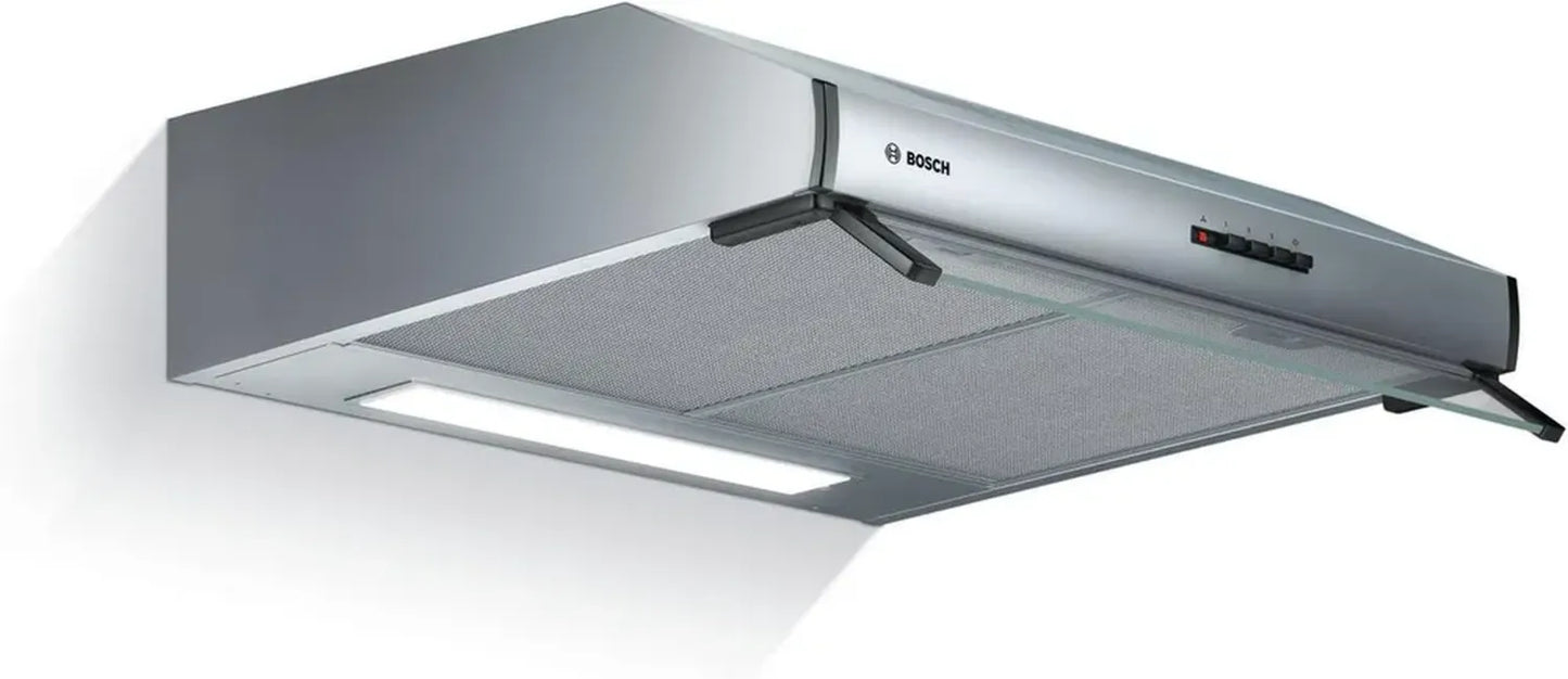 Hotte Visière Inox 60 cm Bosch Série 4 avec LED et 3 Vitesses