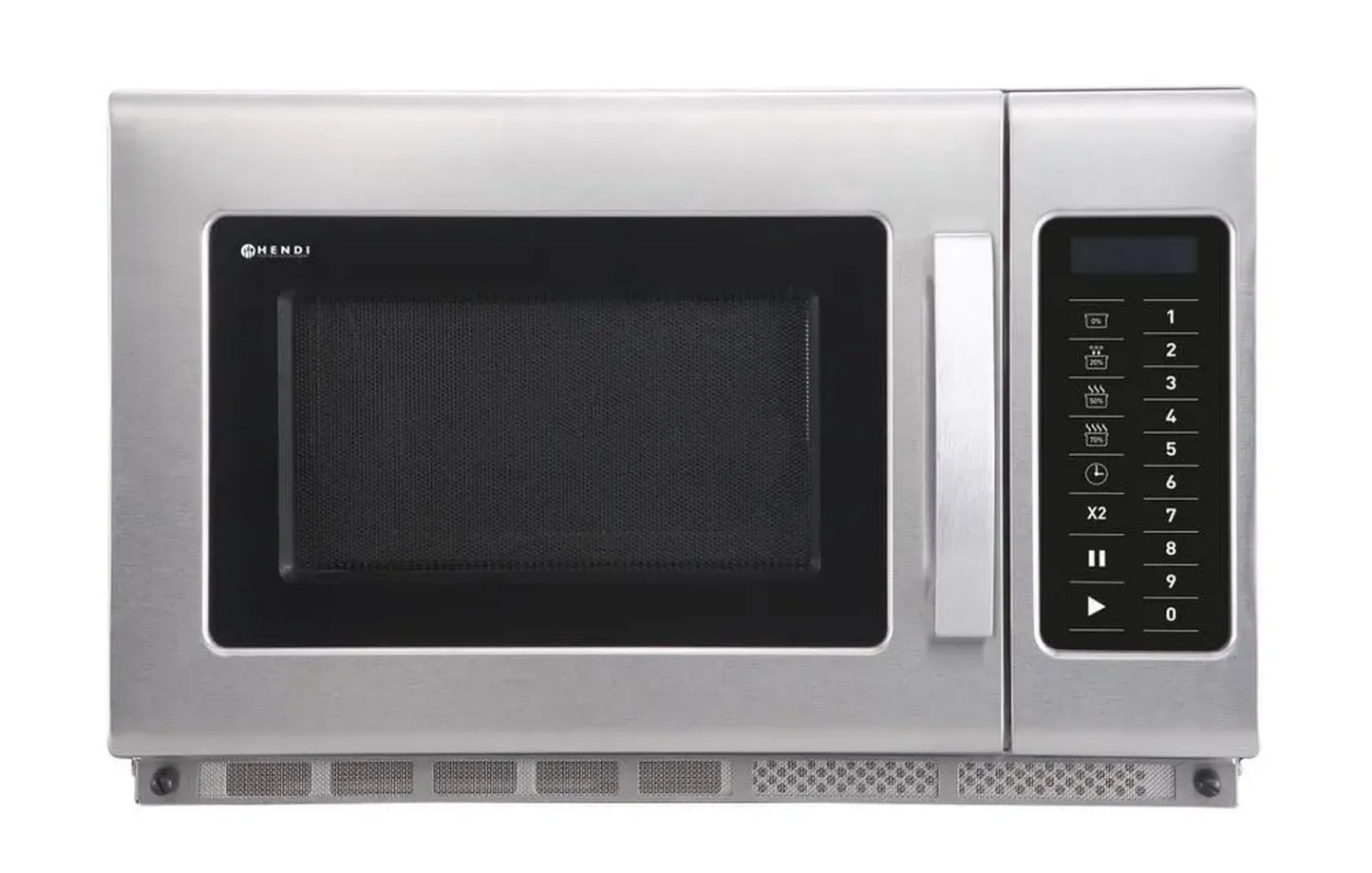Four à micro-ondes professionnel HENDI 1800W, 10 programmes, capacité 34L, acier inoxydable