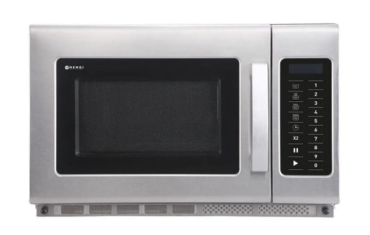 Four à micro-ondes professionnel HENDI 1800W, 10 programmes, capacité 34L, acier inoxydable