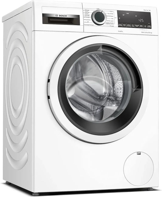 Lave-linge séchant Bosch Série 4, 9/5 kg, 1400 tr/min, Blanc