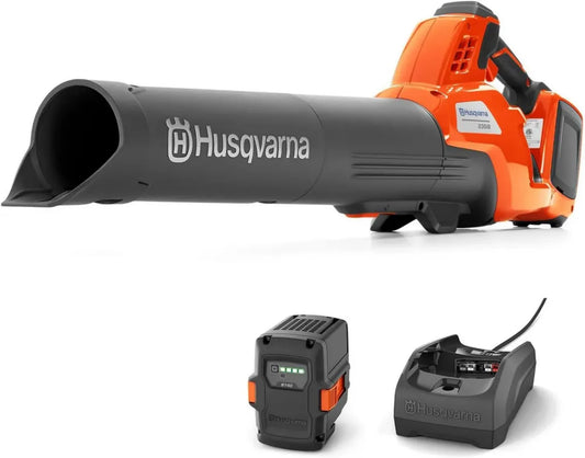 Souffleur à Batterie Husqvarna 230iB - Performance Silencieuse et Légère, Batterie 36V Incluse, Mode Boost et Vitesse Réglable pour Jardin