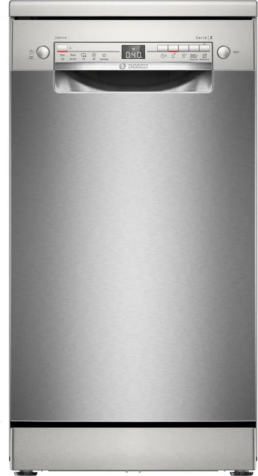 Lave-vaisselle compact 45 cm, acier inoxydable anti-traces, modèle Série 2