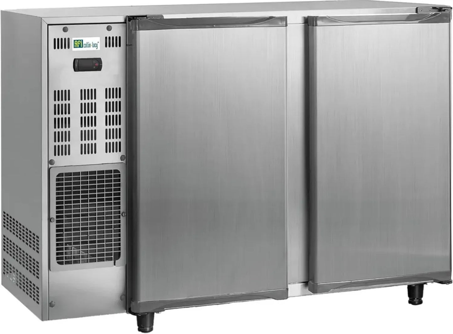 Réfrigérateur de Bar Arrière en Acier Inoxydable avec Groupe Logé - 2 à 4 Portes Pleines - AFI Collin Lucy