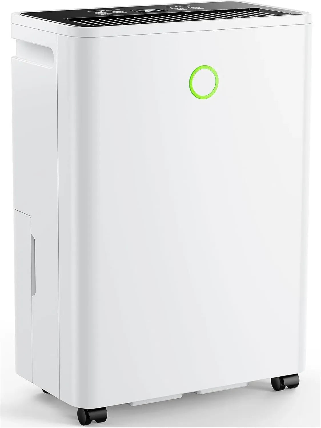 Déshumidificateur Électrique 12L/Jour avec Compresseur Silencieux, Drainage Continu et Capteur Automatique, Minuterie 24H pour Maison et Bureau