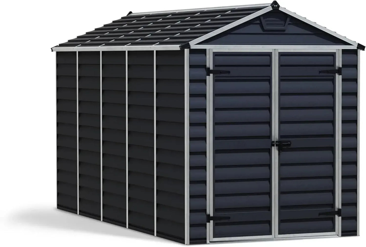 Abri de Jardin en Métal Canopia 6x12, 185x379 cm, Polycarbonate Anti-UV