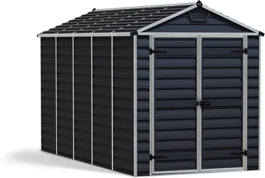 Abri de Jardin en Métal Canopia 6x12, 185x379 cm, Polycarbonate Anti-UV