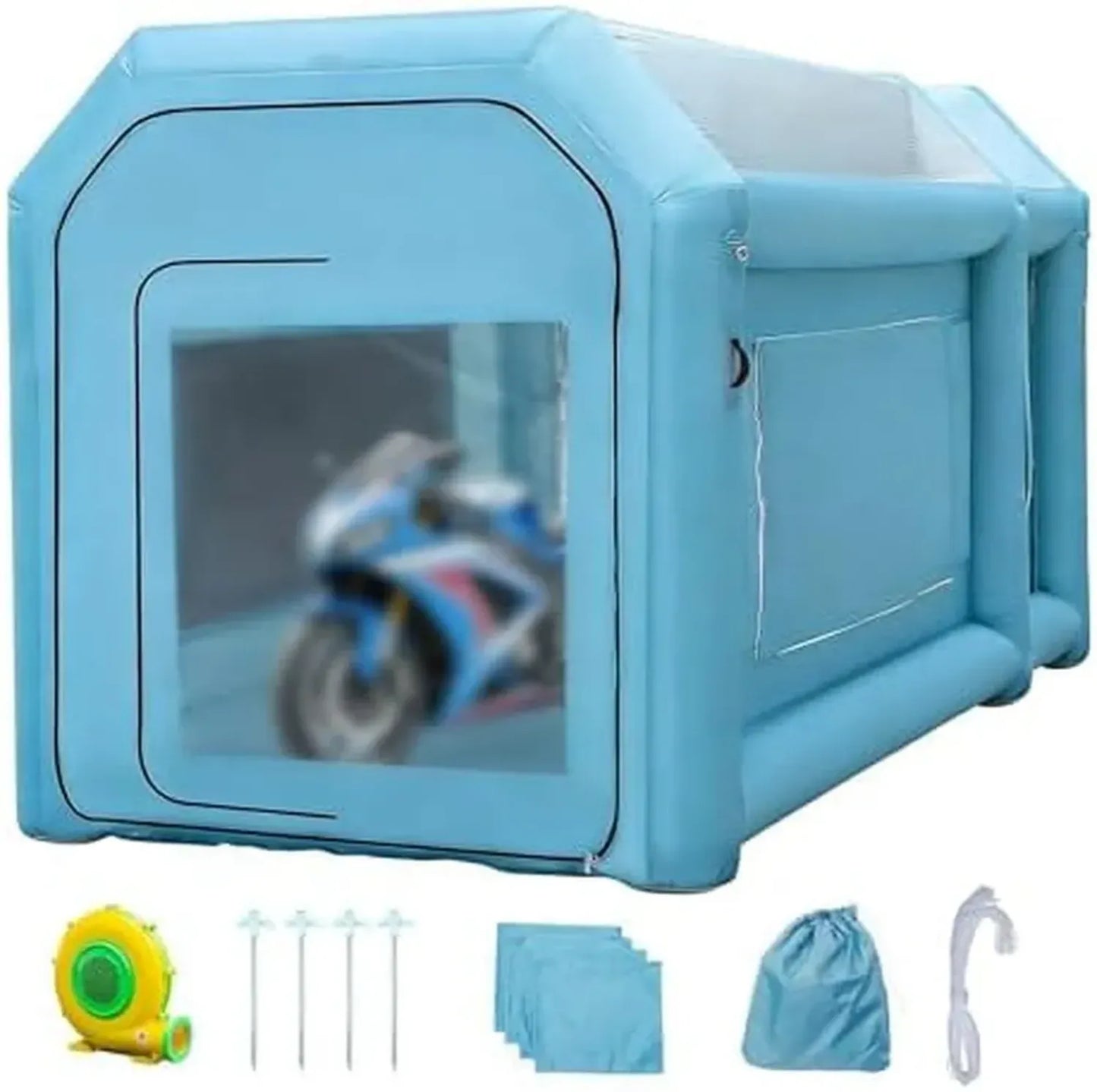 Cabine de Peinture Gonflable avec Ventilation – Tente Aérographe Portable pour Véhicules