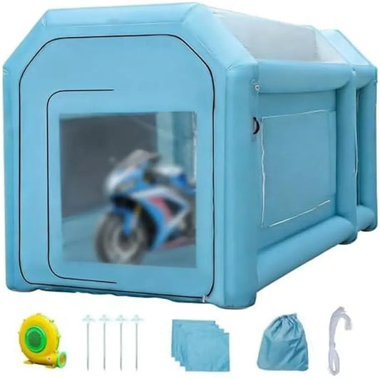 Cabine de Peinture Gonflable avec Ventilation – Tente Aérographe Portable pour Véhicules