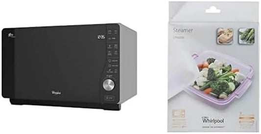 Four à Micro-ondes Whirlpool 25L avec Grill et Accessoires, Argenté
