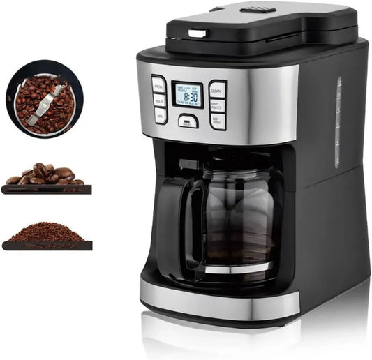 Cafetière Automatique avec Programmation 24h, 1,8L, Maintien au Chaud