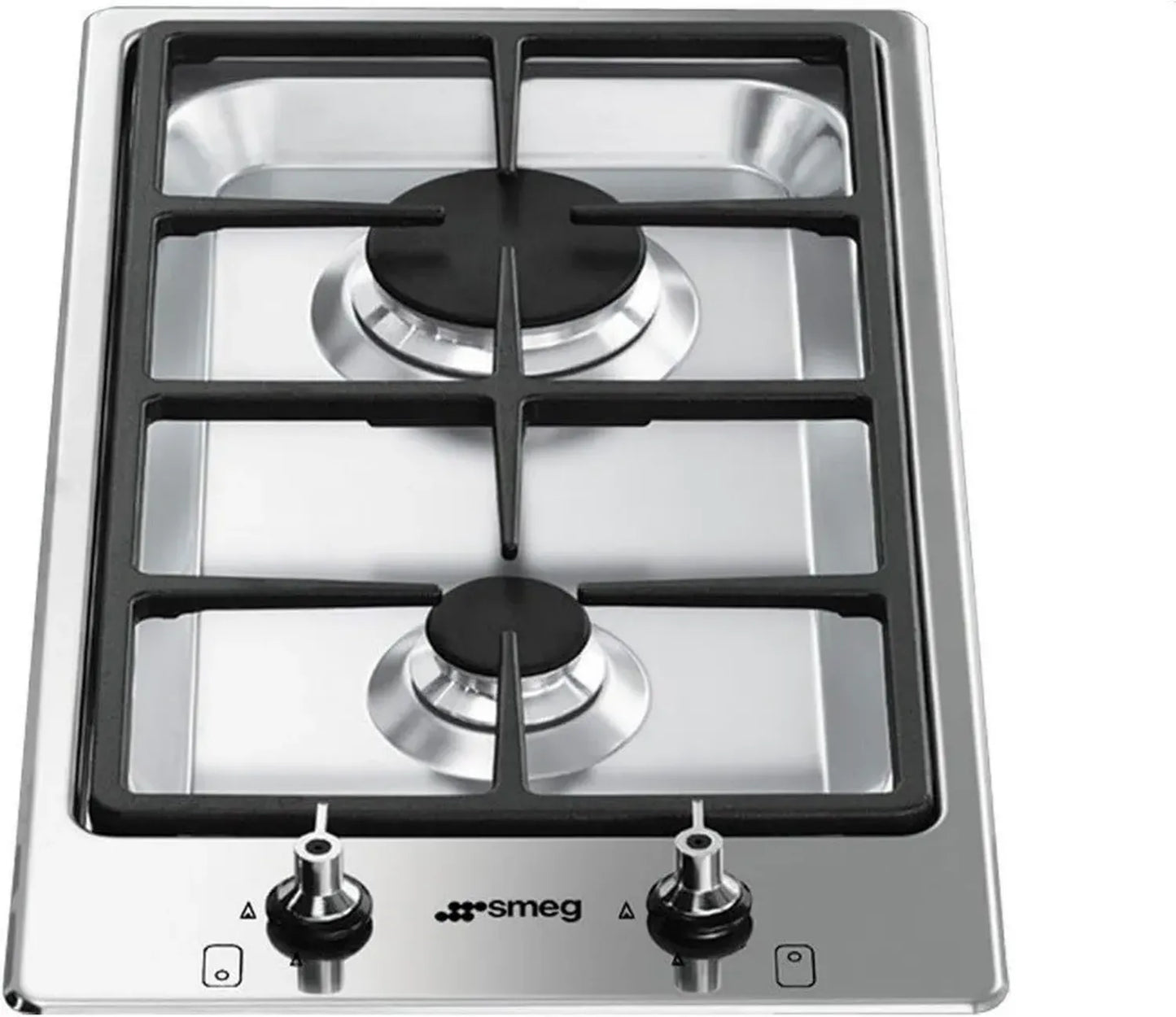 SMEG Plaque de Cuisson Gaz Inox PGF32G