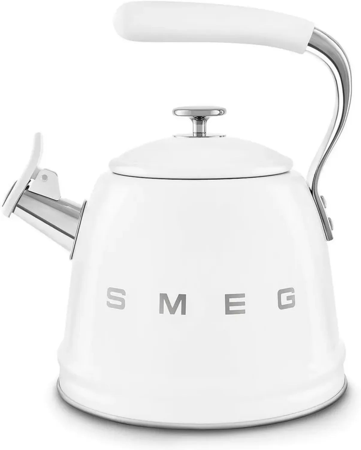 Bouilloire Smeg WKF01WH 2,3L, Acier Inox, Induction, Blanc