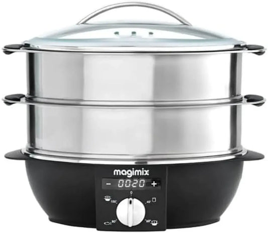 Cuiseur Vapeur Magimix en Acier Inoxydable 12,2L - Argent avec Garantie de 3 Ans
