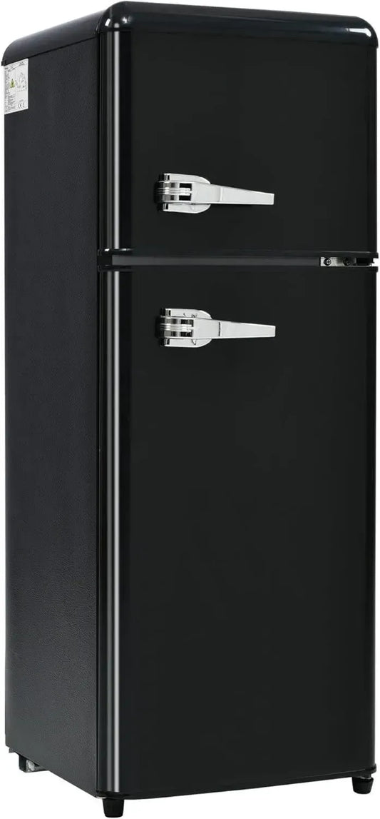 Réfrigérateur Vintage à Deux Portes – 92 L avec Congélateur 28 L, Classe Énergétique D