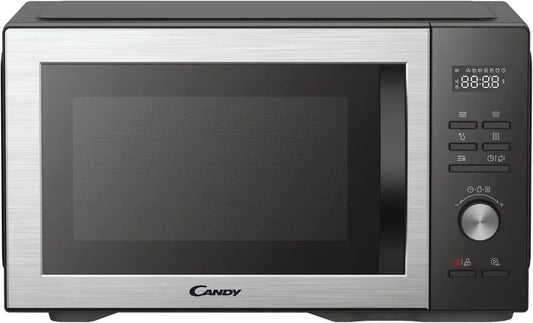 Micro-ondes Candy 31L avec Gril, 1000W, Multifonction, Nettoyage Automatique, Noir Argent