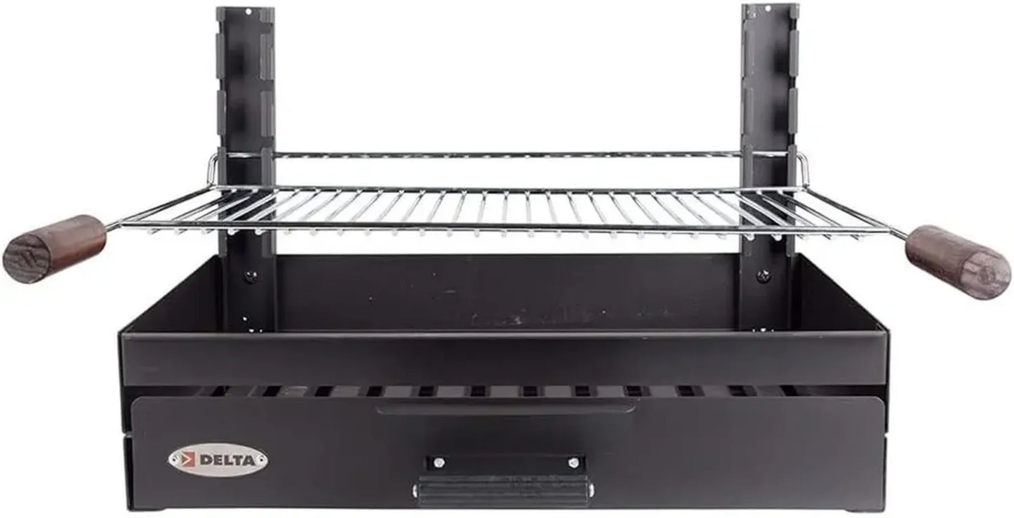 Barbecue à Charbon Portable pour 6 à 8 Couverts - Ensemble Grillades Compact - 59 x 55 x 41 cm