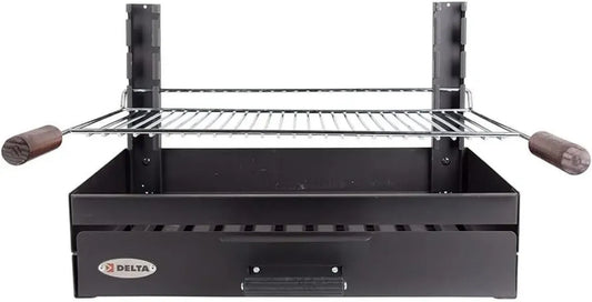 Barbecue à Charbon Portable pour 6 à 8 Couverts - Ensemble Grillades Compact - 59 x 55 x 41 cm