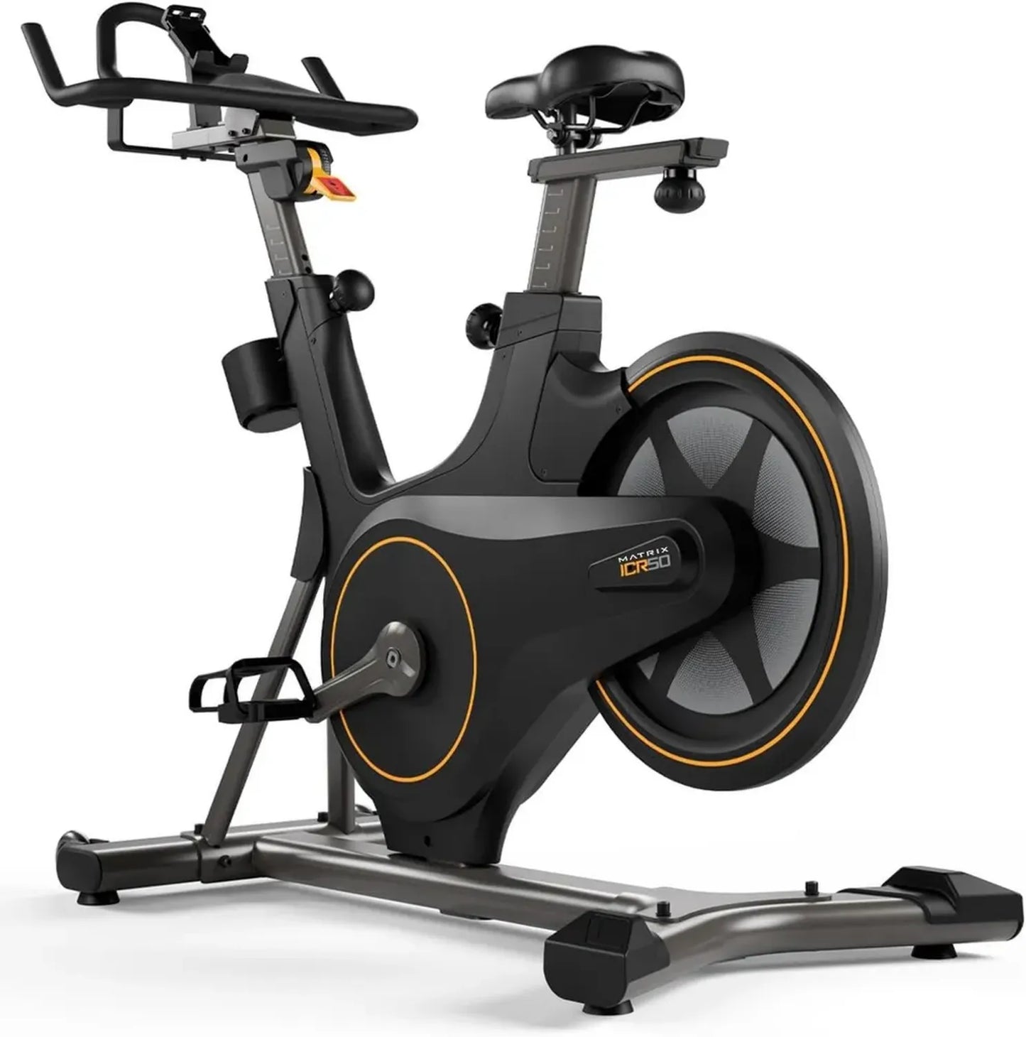 Vélo de Spinning Magnétique Matrix ICR50 Edition Limitée - 11 Niveaux de Résistance, Bluetooth, Volant en Aluminium, Pédales SPD
