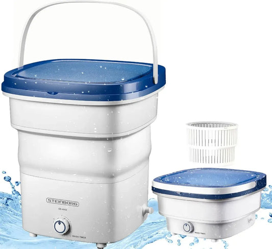 Lave-linge portable pliable 1,5 kg, idéal pour voyage et camping, 135 W