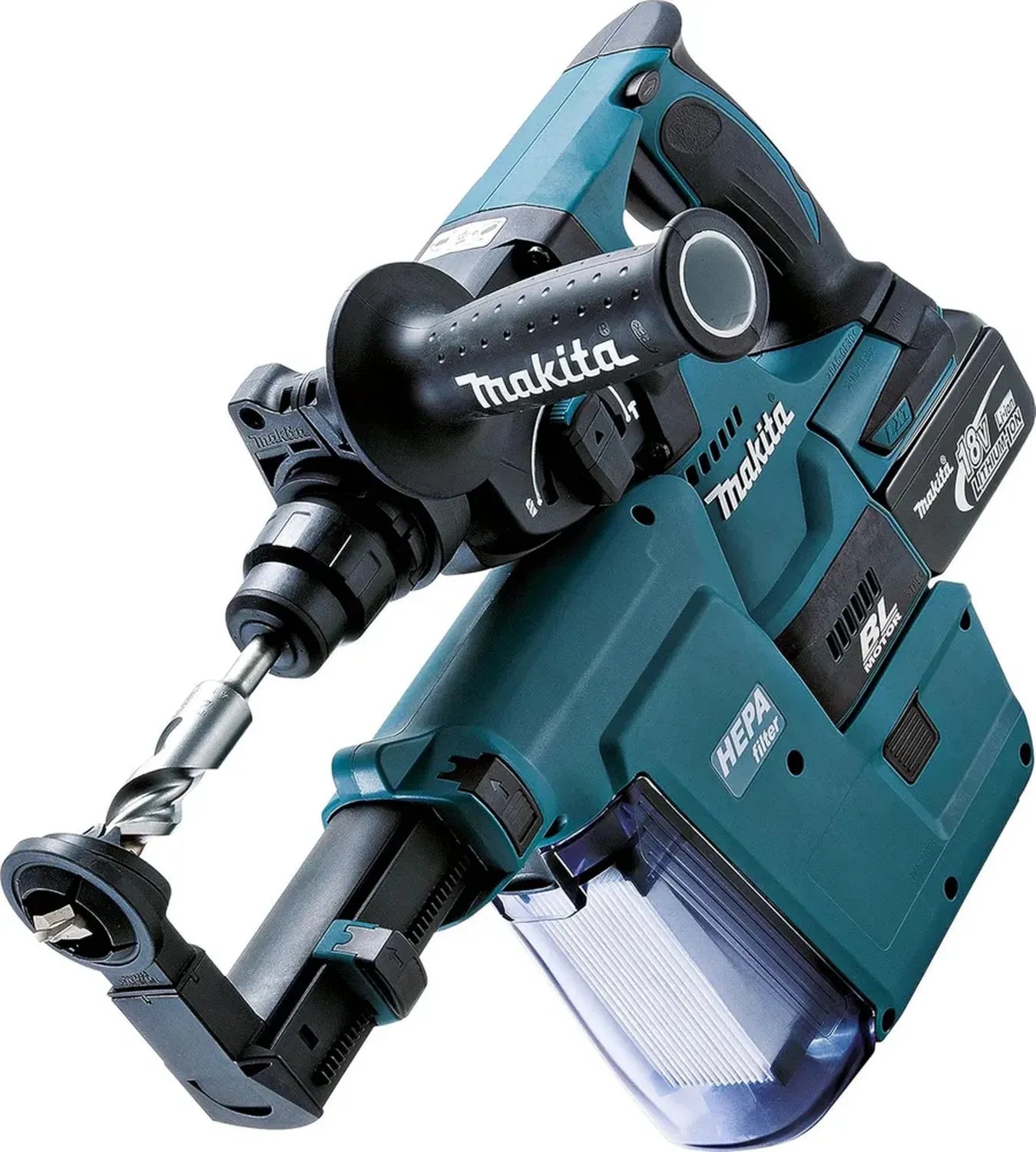 Marteau Perforateur 18V SDS-Plus 2J avec Filtres DX02 et 2 Batteries 5,0 Ah - MAKITA DHR243RTJV
