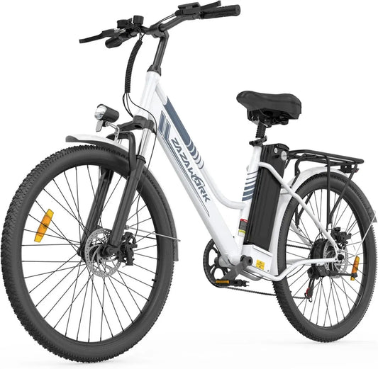 Vélo Électrique Urbain 250W, Assistance Accélérateur et Pédale, Batterie 36V 20Ah, Autonomie 100-120km, Éclairage LED, 7 Vitesses