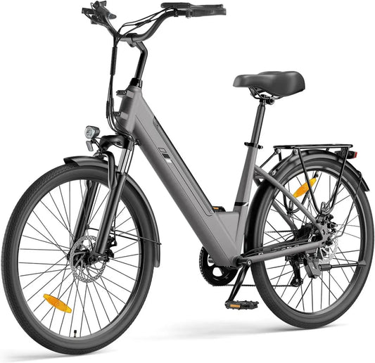Vélo Électrique Touroll J2 St 26'' Adulte, Autonomie 100 km, Moteur 250W, Batterie 561Wh Amovible, Trekking et Urbain