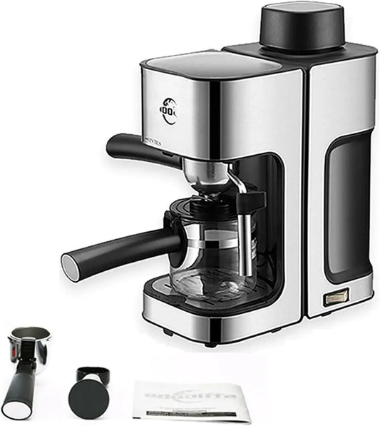 Machine à Expresso Automatique avec Broyeur Intégré - Cafetière Isotherme Noire