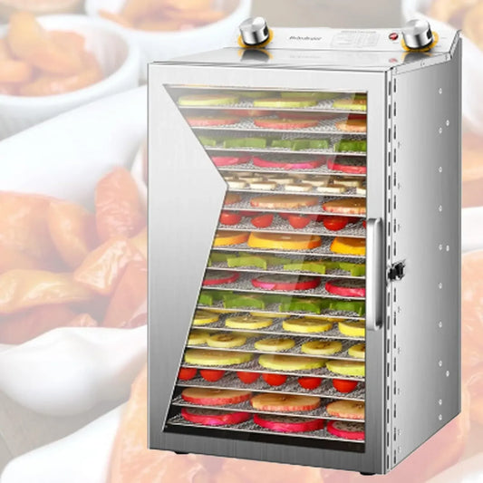 Déshydrateur Alimentaire Électrique en Inox, Sèche-Aliments pour Fruits et Légumes