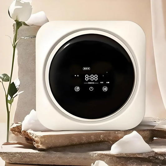 Mini lave-linge mural automatique 3 kg, essorage intégré, chargement frontal, séchage haute température