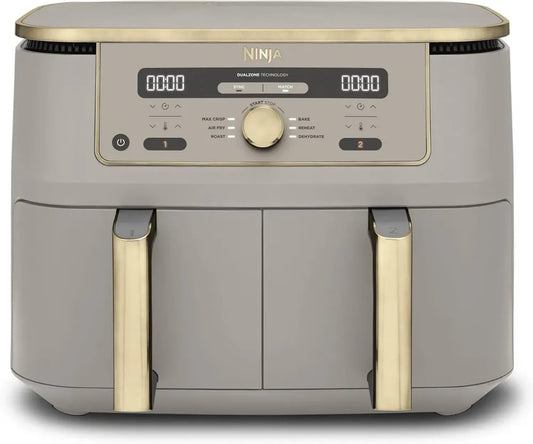Friteuse à Air Chaud Ninja 9,5 L Dual Zone, Multifonction Numérique sans Huile, Cuisson Croustillante et Déshydratation, Modèle DZ400EUSTGD